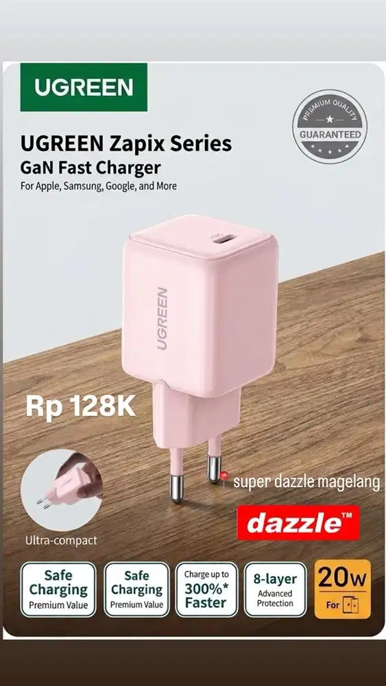 Tc ugreen zapix series 20 watt pink 55556
