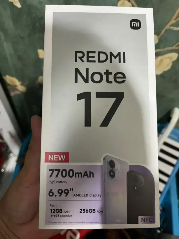 Jual santai Redmi note 17 6/256 FULLSET