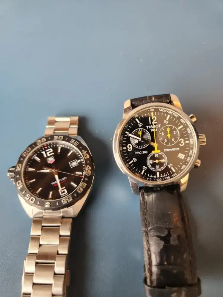tissot PRC 200 chronograph
&TAG Heuer Formula 1 (Model WAZ1110.BA0875)