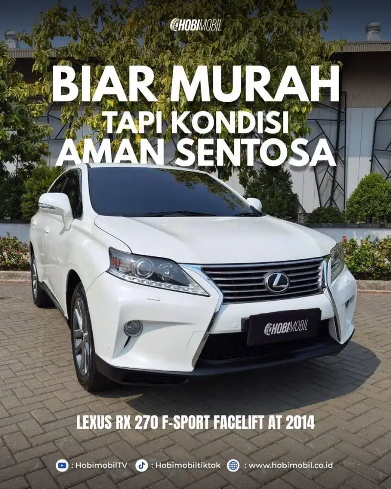 Lexus RX270 F-Sport AT 2014