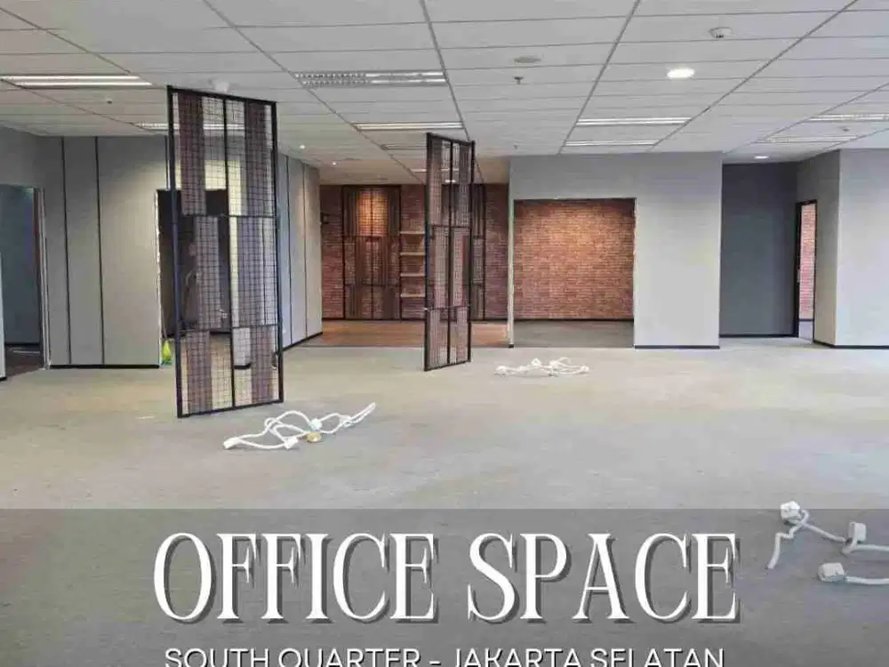 DISEWAKAN CEPAT !! OFFICE SPACE SEMI BARE CONDITION - LUAS DAN SIAP PAKAI Di South Quarter - Jakarta Selatan
