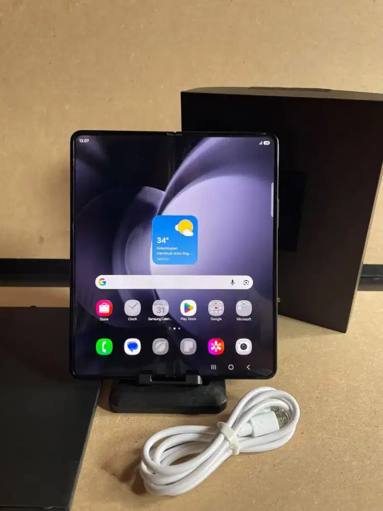 Samsung galaxy Z fold 5 resmi sein Ram12/1Tb fulset mulus normal