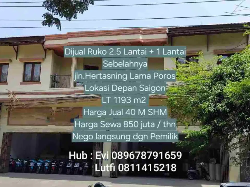 Dijual dan Disewakan Ruko 2.5 lantai di Jl. Hertasning Lama Makassar