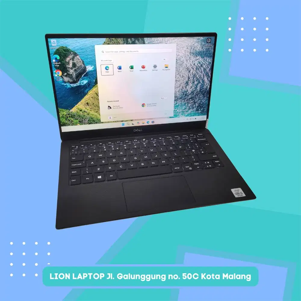 Slim & Ringan Core i5 gen 10 RAM 8 SSD 256 DELL XPS 13 7390 [22|09]