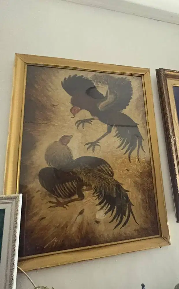 Lukisan Bulu Ayam Asli Karya Cak Kandar
