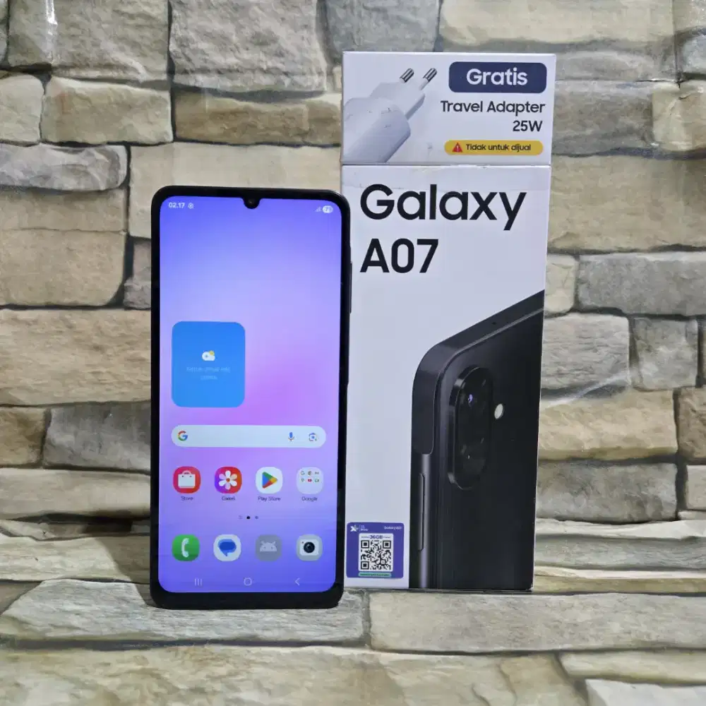 Samsung galaxy A07 4G 4/64 fullset segel mulus 98% bergaransi resmi
