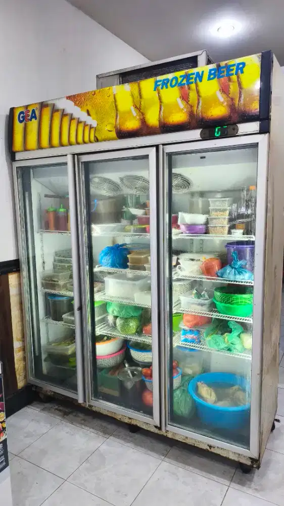 Kulkas GEA 3 Pintu Frozen Rombak Chiller AC Outdoor LG
