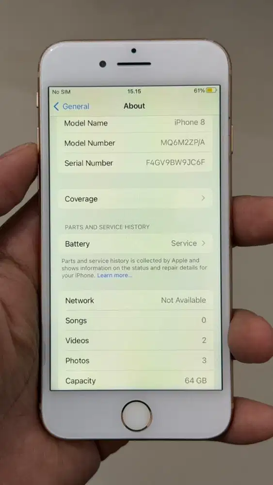 Iphone 8 64GB Rose Gold