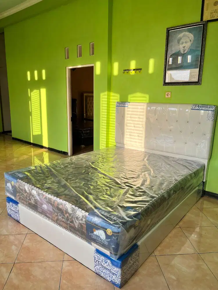 PROMO SET SPRINGBED DIVAN UK 160 TERMURAH SALE