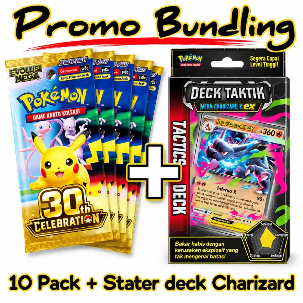 [Promo Bundling] 30 Celebration + StaterDeck MSRP Pokemon