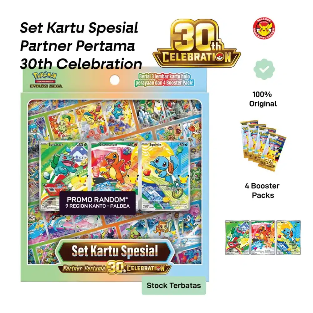 Pokemon Set Spesial 30th Anniversary Celebration