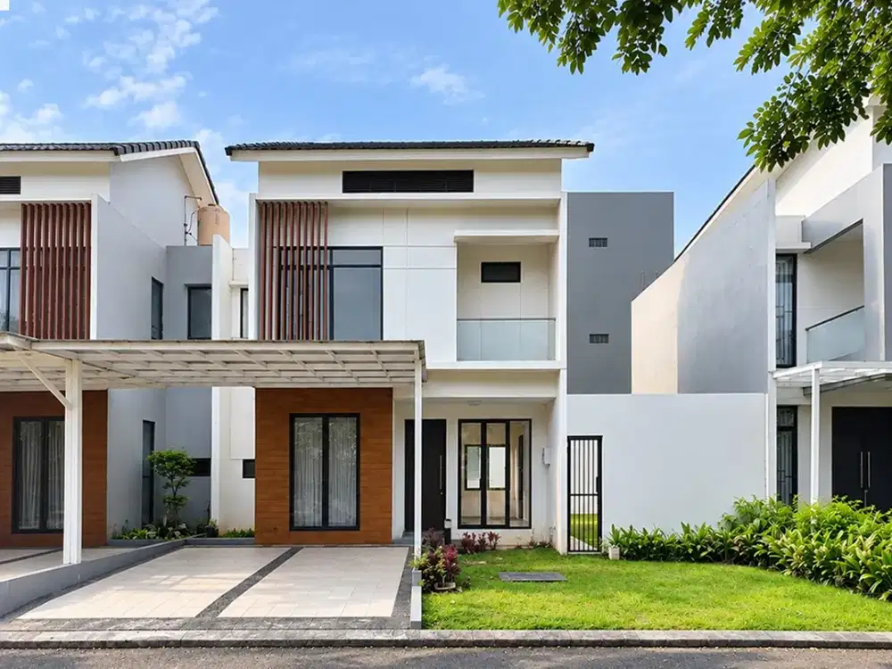 Rumah Cluster Shinano 2lt luas 150m 8x15 irr 2KT JGC Jakarta Garden City Cakung