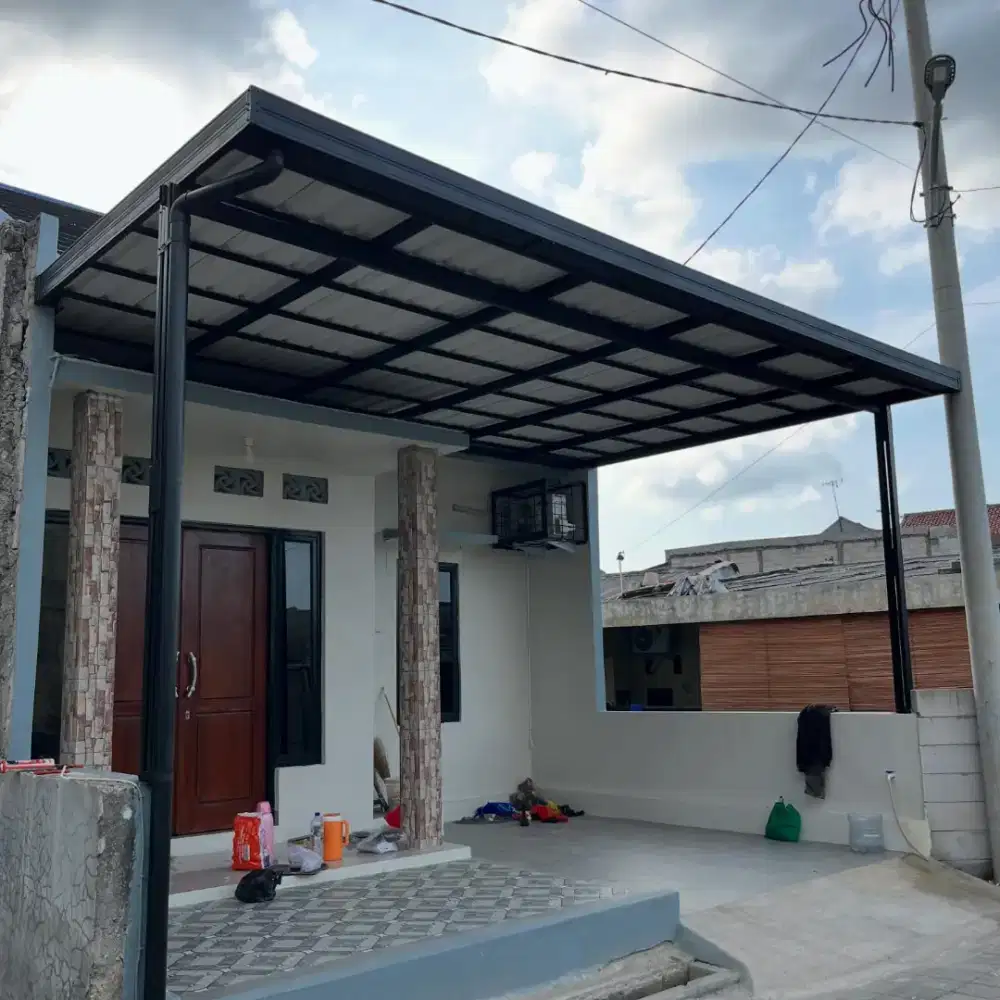 Pemasangan atap baja ringan, pemasangan kanopi, perbaikan atap bocor