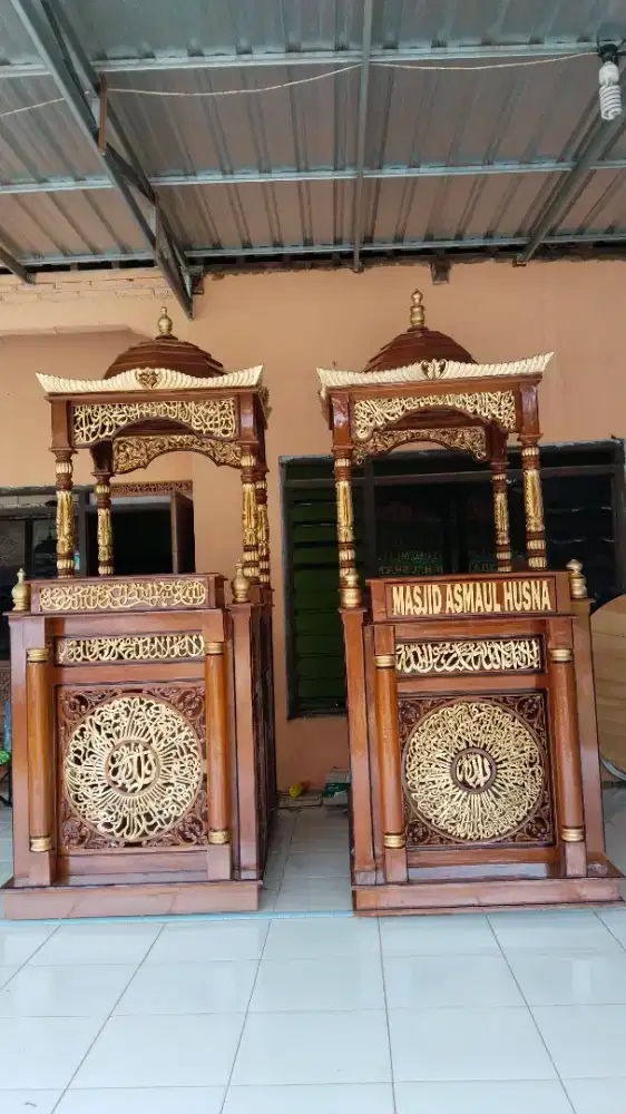 Produksi mimbar masjid jati