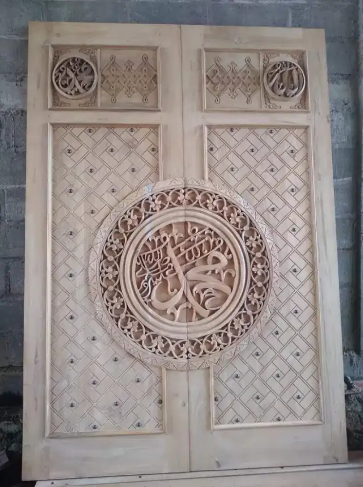 Jual pintu jati nabawi