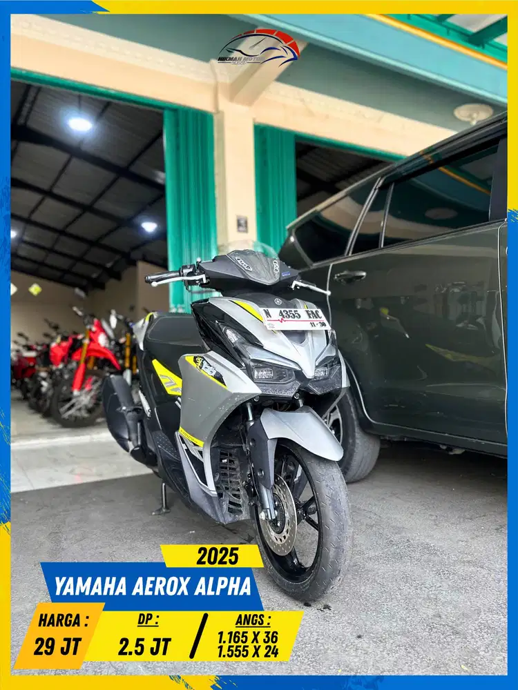 YAMAHA AEROX ALPHA 2025 LIKE NEW MASZEHH HIKMAH MOTOR KEPUH