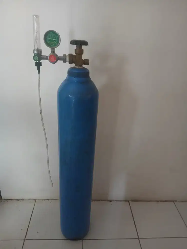 Dijual tabung oksigen 70cm 1m³ full set aksesoris onemed