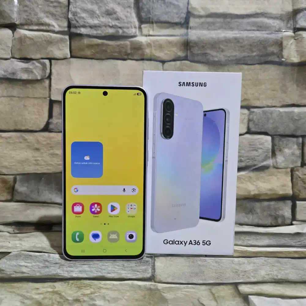 Samsung galaxy A36 5G 8/256 lavender fullset segel mulus 98%