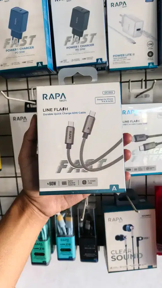 KABEL DATA TYOE C TO C RAPA TECH DC1303