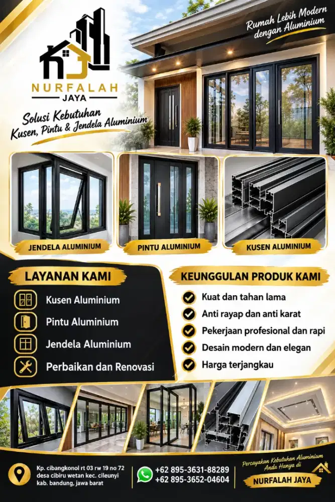 Kusen ,Pintu, Jendela Alumunium