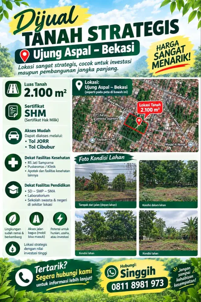 Dijual Cepat Tanah Strategis!!