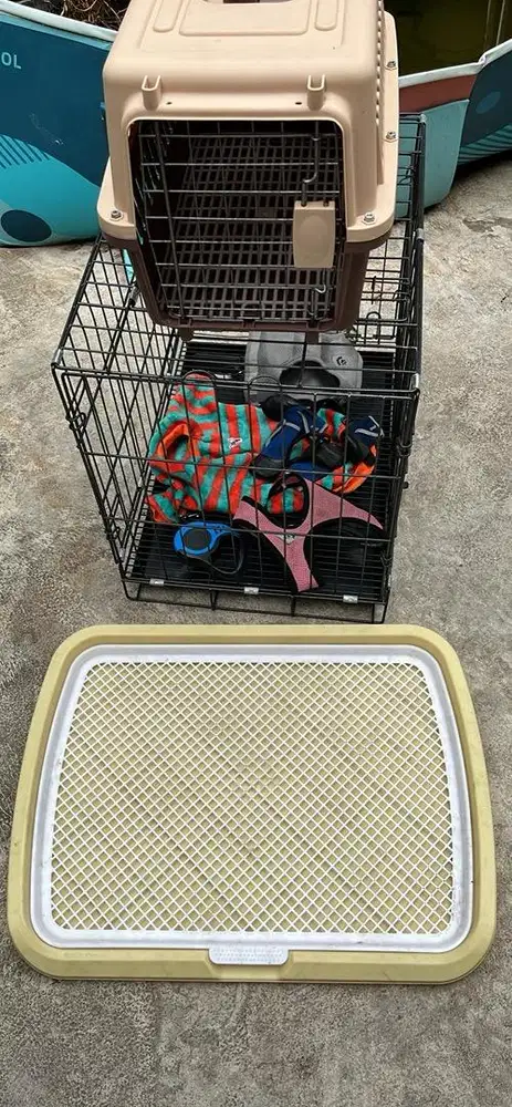 Kandang anjing dan perlengkapan lain