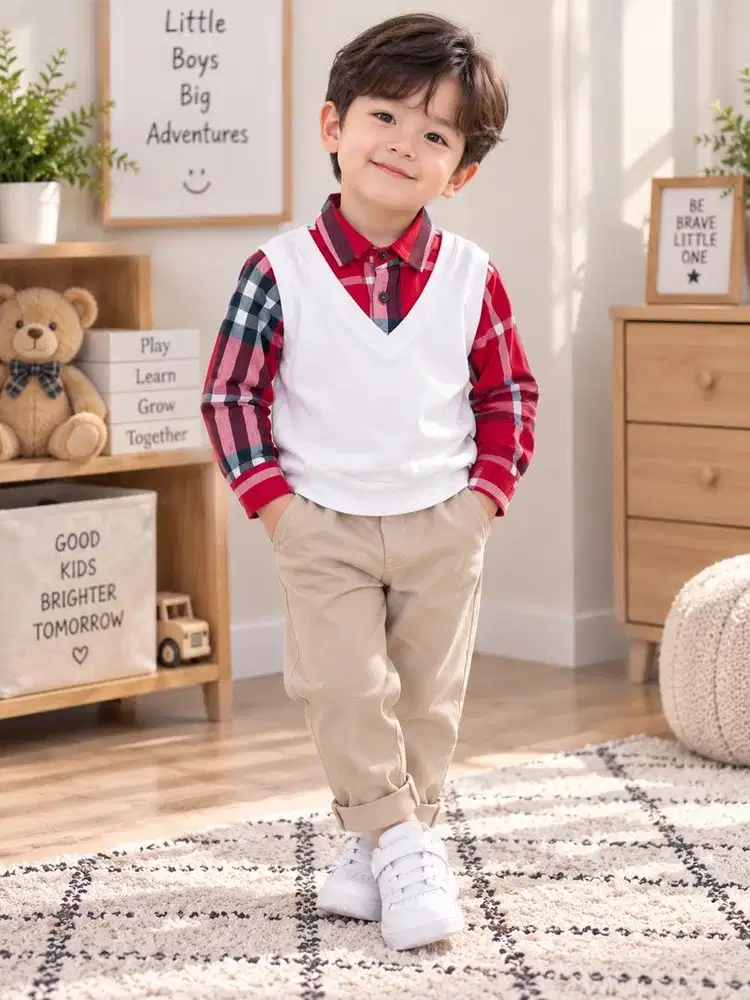 Deffect sale baju kemeja lengan panjang anak laki laki