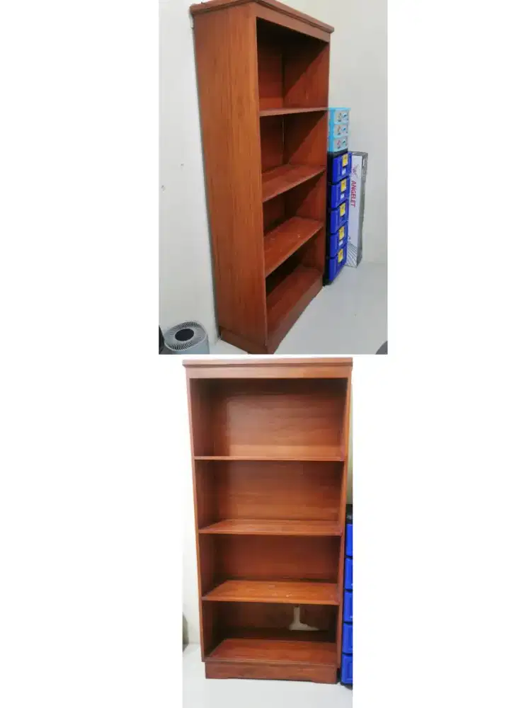 Lemari buku kayu