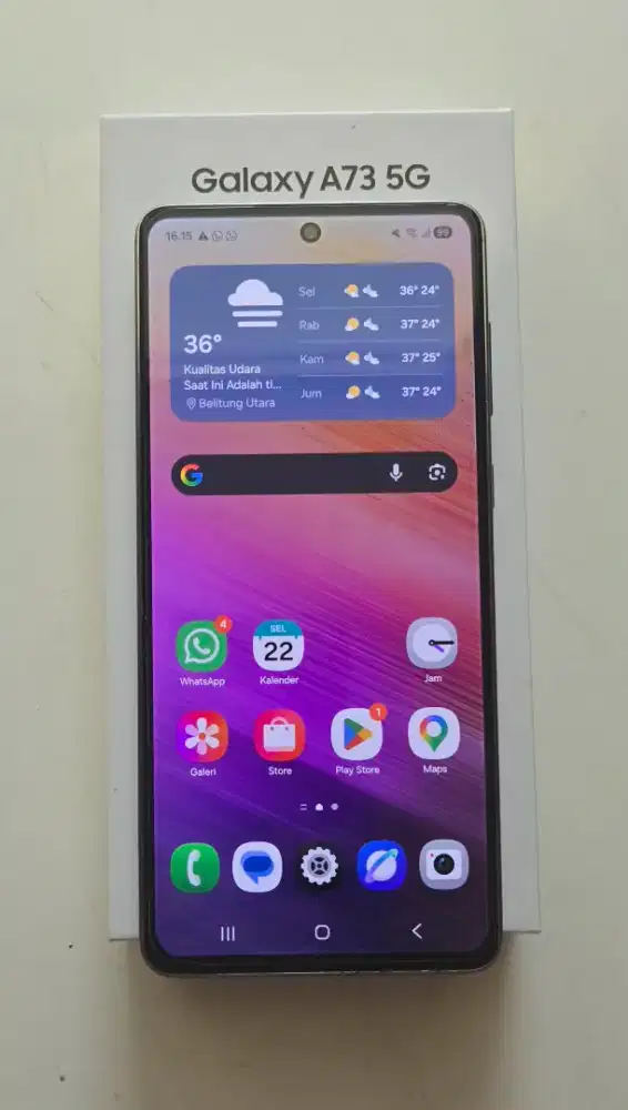 Dijual Samsung A73 5G Ram 8+8 Rom 256gb