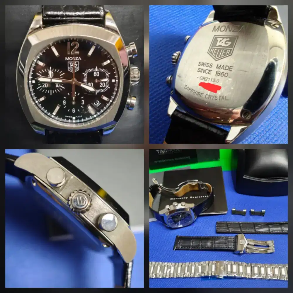 Rare Tag Heuer Monza CR2113 Calibre 17 Automatic Chronograph