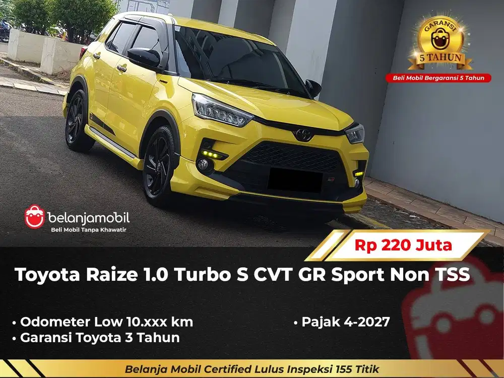 [ GARANSI 5THN ] Toyota Raize 1.0 Turbo S CVT GR Sport 2024/2025/2026