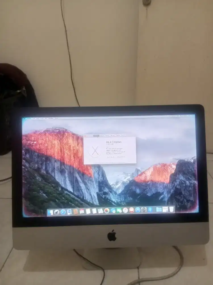 Monitor imac, OS X EL Capitan (versi 10.11.6)