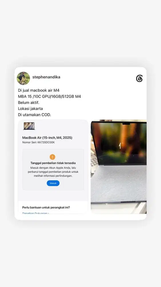Macbook air 15 M4