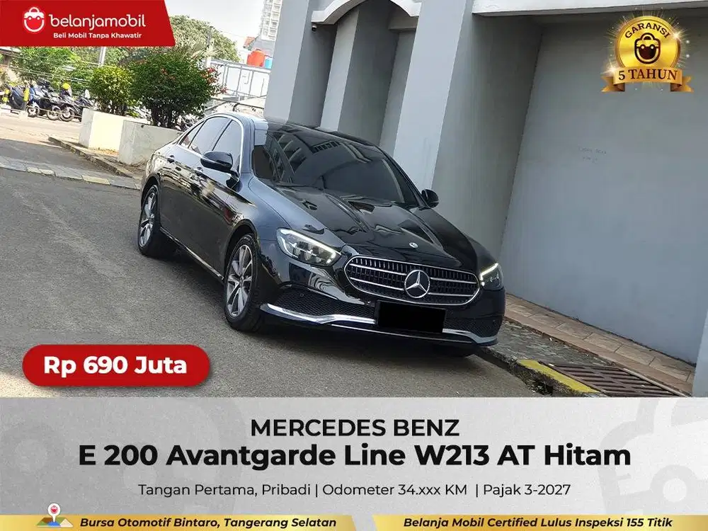 [GARANSI 5TH] Mercedes Benz Mercy E200 E 200 Avantgarde 2022/2023/2024
