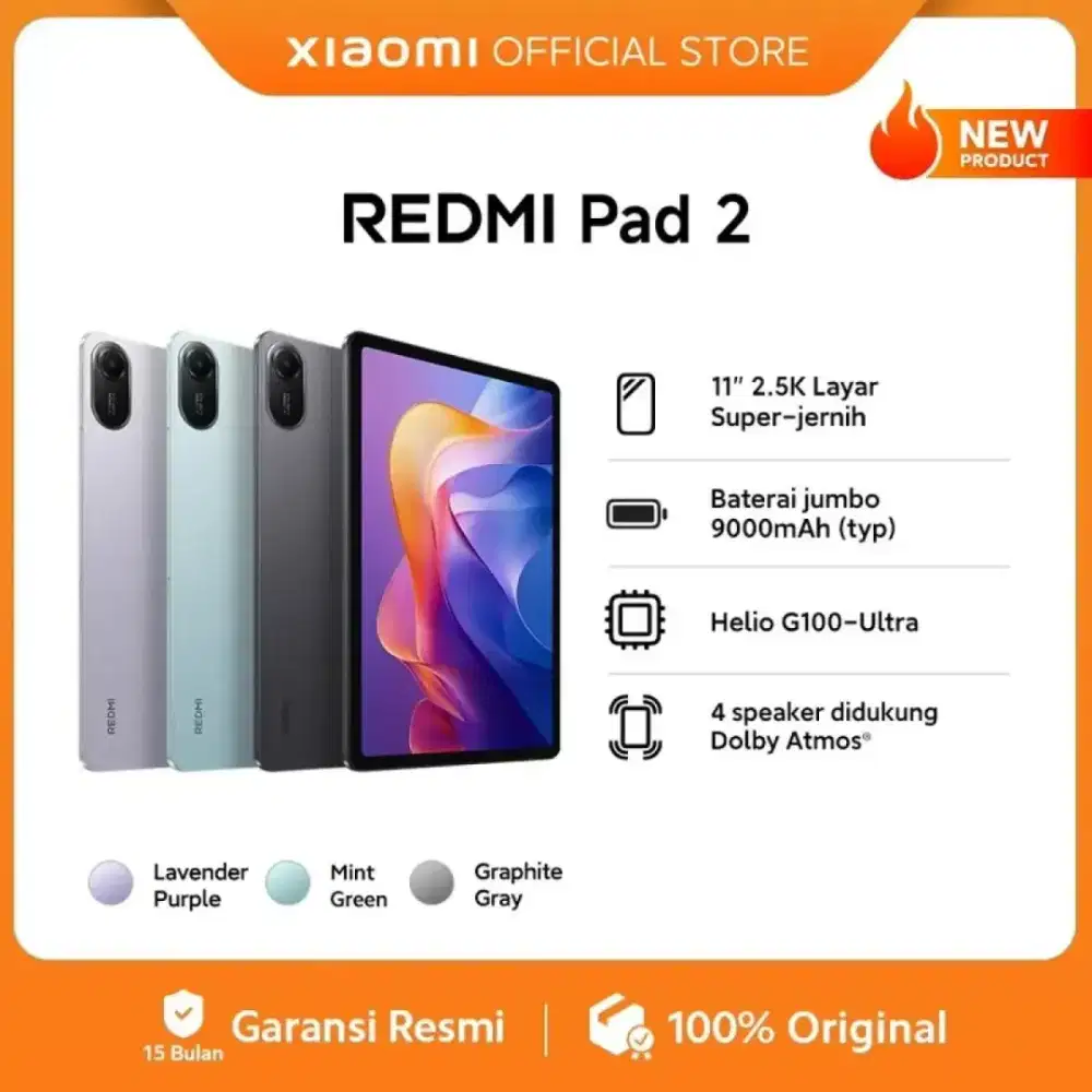 Tablet 11inch bisa Sim Card 4G! Garansi Blibli NEW!