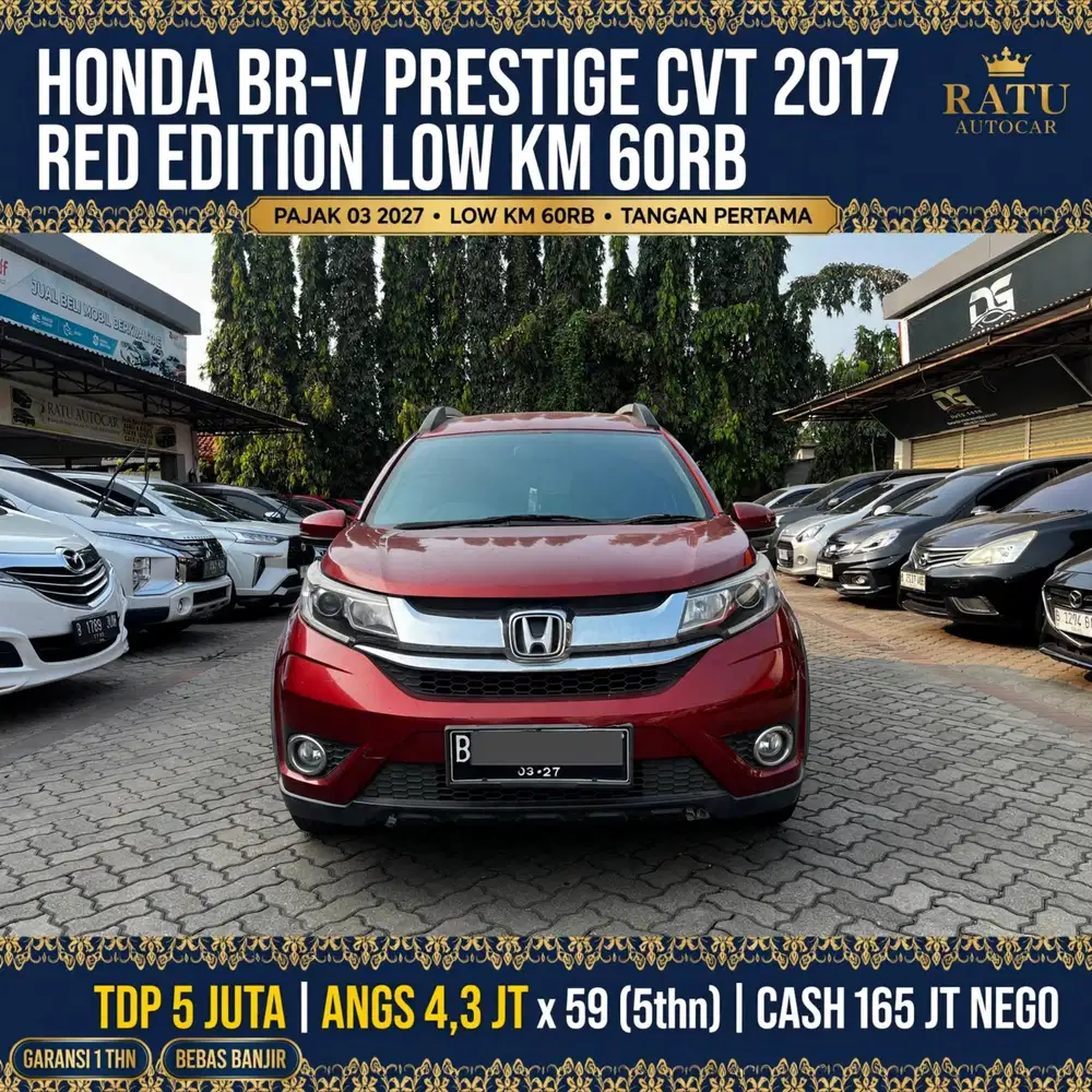 DP PROMO 5JT BRV PRESTIGE MATIC 2017 LOW KM 60RB RED