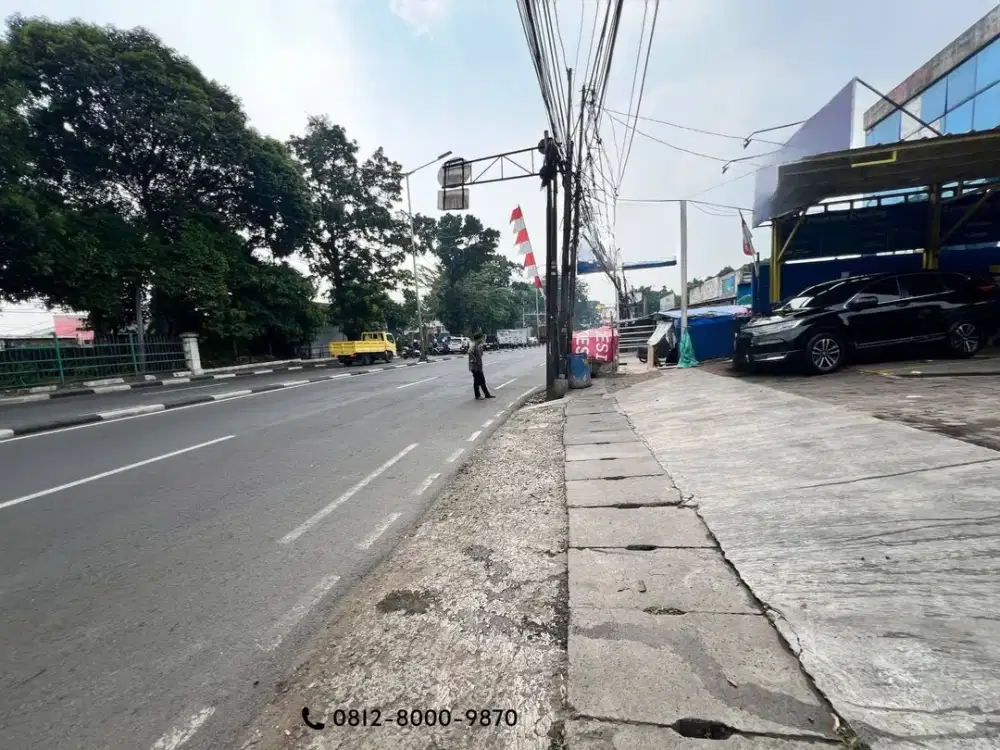 Dijual Tanah Luas 386 M2 Pasar Rebo, Jalan Raya Bogor Ciracas Jakarta Timur