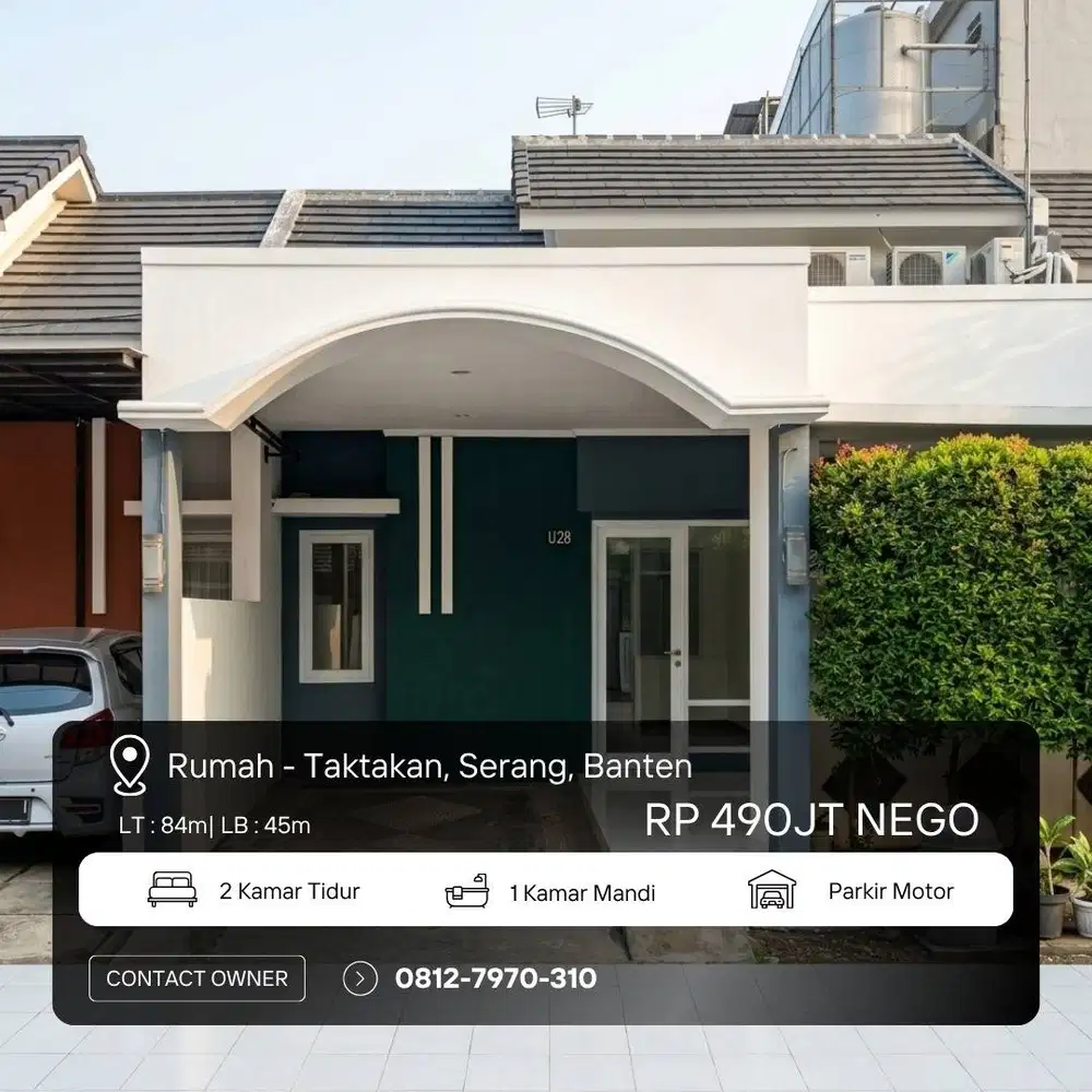 Serang City , rumah minimalis tengah pusat kota Serang
