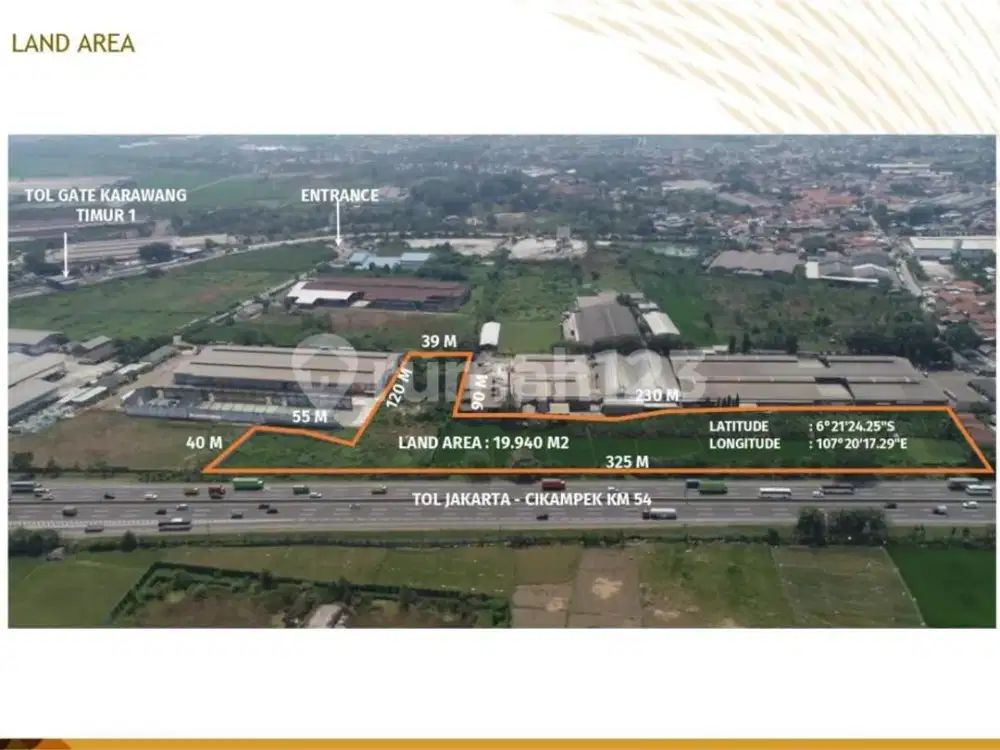 Dijual Lahan Industri Karawang Timur Luas 2 Hektar Shgb Lokasi Strategis Pinggir Jalan Murah 2 Juta Per Meter Nego