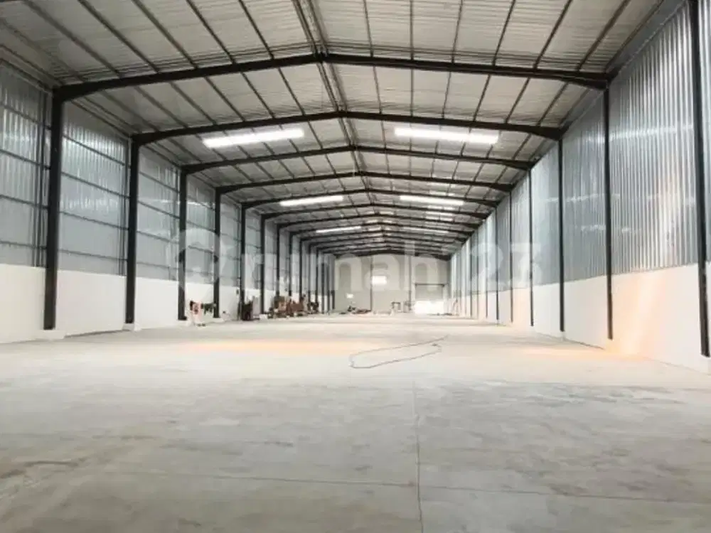 Disewakan Gudang Baru 9950 M2 Sepatan Tangerang Siap Pakai Dekat Bandara Akses Pik