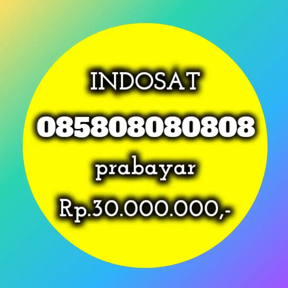 NOMOR CANTIK INDOSAT 08080808