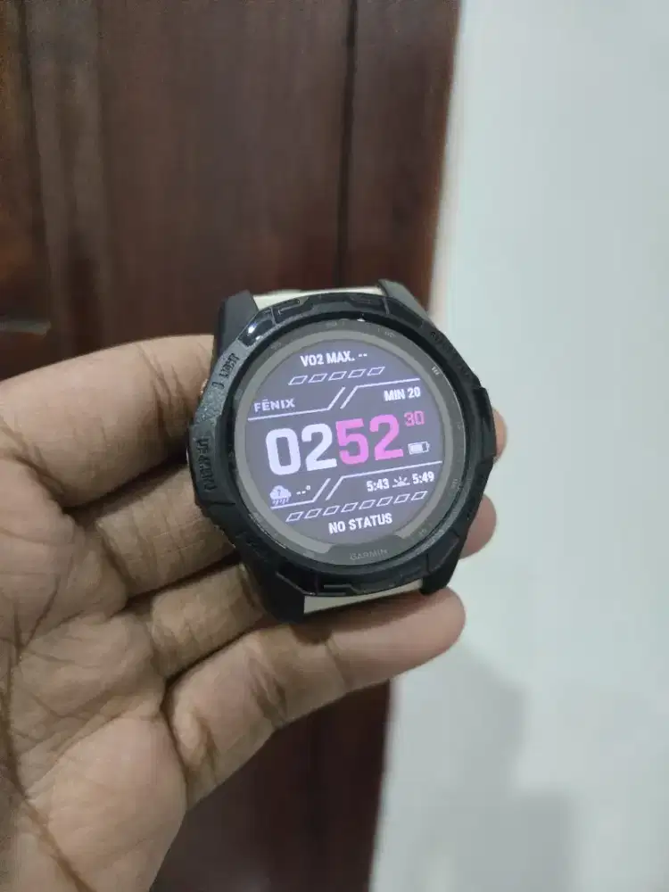 Garmin Fenix 7S Sapphire Solar, Ex Resmi fulset mulus