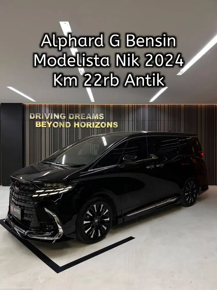 Toyota Alphard 2.5 G Bensin Modelista 2024 Hitam Km22rb B1278HOI