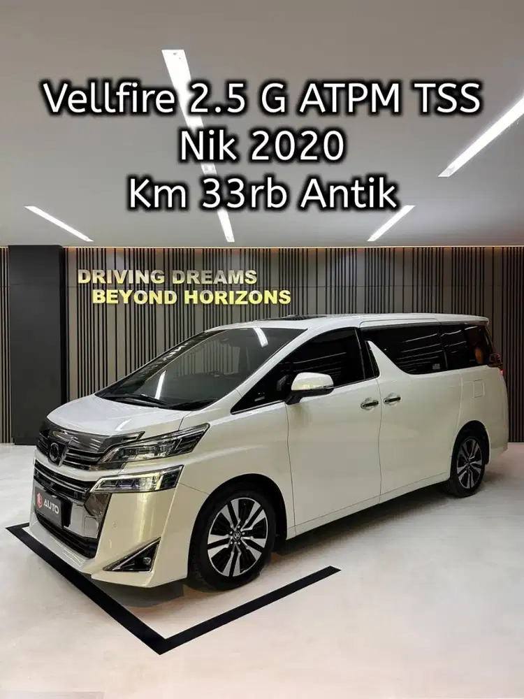 Toyota Vellfire 2.5 G ATPM 2021 Putih Km33rb Nik 2020 B2547JBC