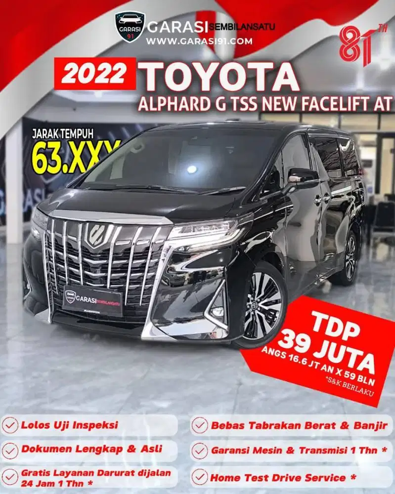 ‼️Pajak Panjang Toyota New Alphard G TSS AT 2022 X pemakaian Artis