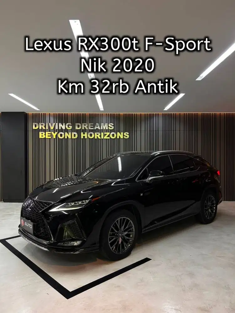 Lexus RX300 RX300T F-Sport 2020 Km32rb Hitam B470ANG