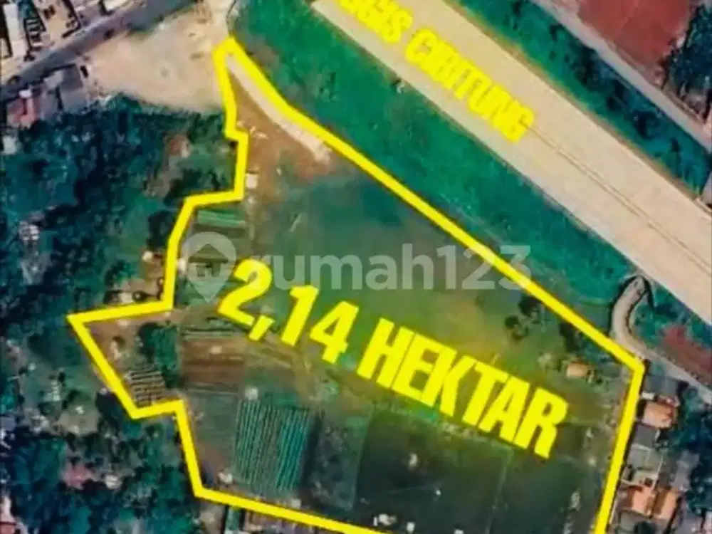 Disewakan Lahan Disetu Bekasi Luas 2,1Ha Cocok Buat Pool