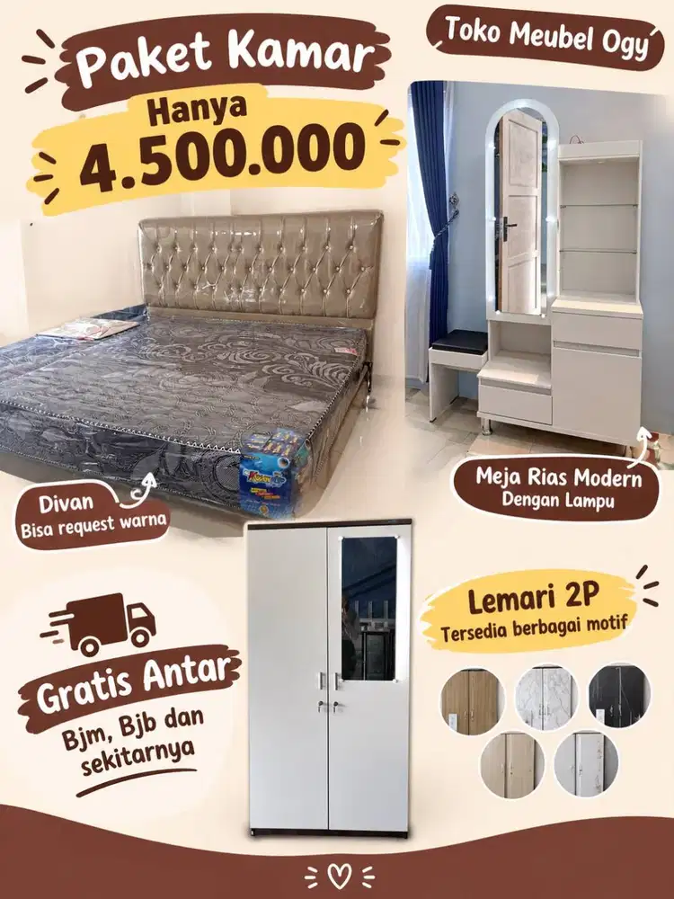 PROMO PAKET HEMAT KAMAR PENGANTIN TERMURAH SALE