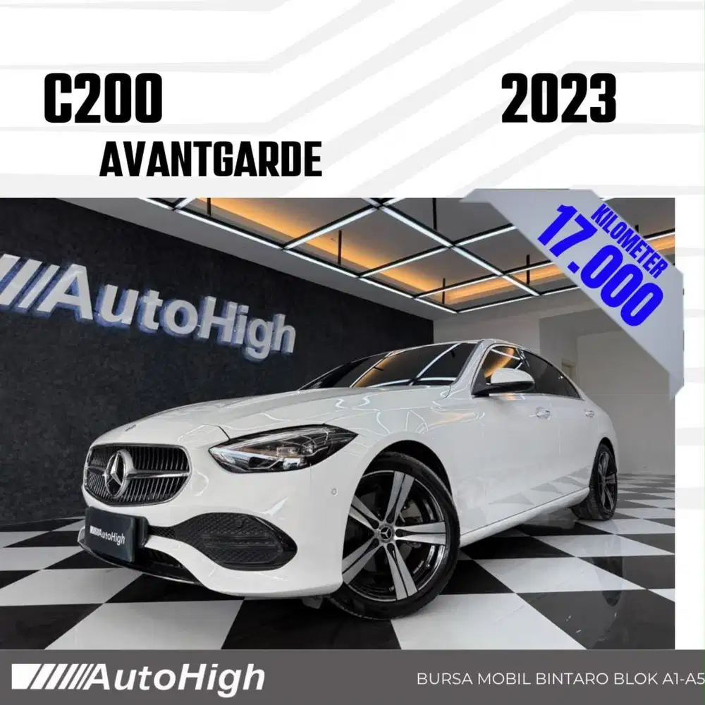 DP10% [Km17.000] C200 Avantgarde 2023 White Reg 2022 #AUTOHIGH