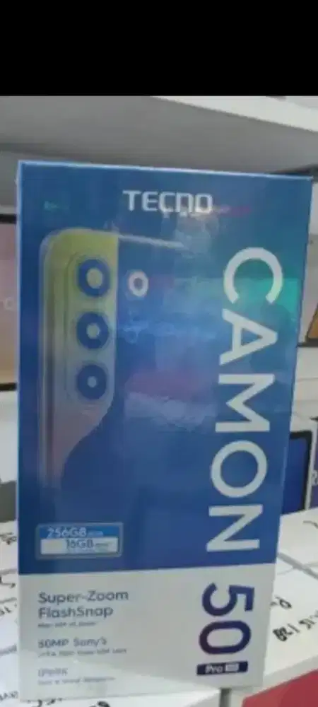 Tecno camon 50 pro ram 12gb 5G dan8/256 garansi resmi